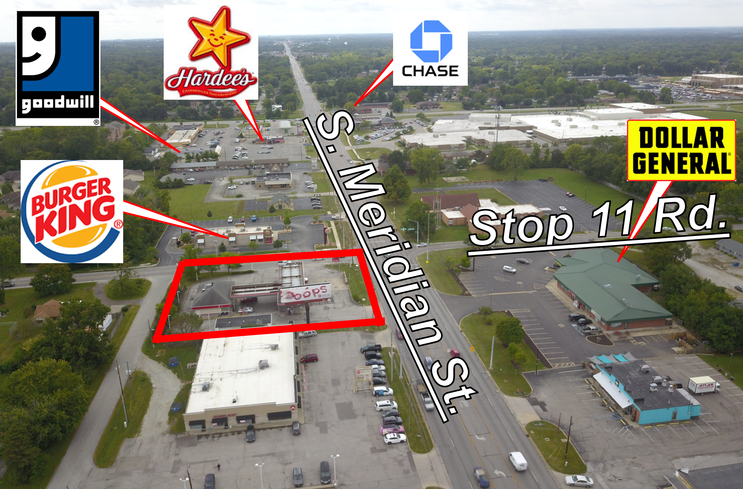 The 7751 South Meridian building.